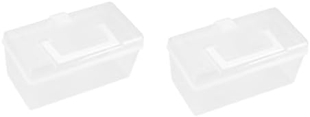 2pcs Plastic Medicine Storage Box Organizer
