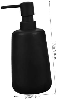 FRCOLOR Ceramic Lotion Dispenser Durable Refillable Soap Shampoo Bottle