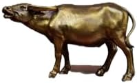 Usoway Pure Brass Water Buffalo Feng Shui Ornament for Living Room Office