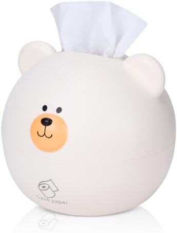 Cute Cartoon Bear Tissue Holder for Kids Room Decor
