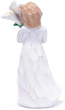 Hodao Hand-Carved Resin Mom Figurine - White Flower Mothers Day Keepsake