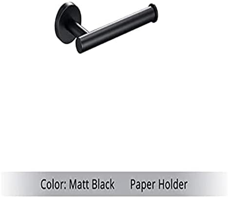 ALDEPO 4-Piece Black Stainless Steel Towel Rack