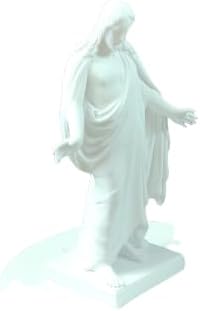 One Moment In Time Christus Statue White Cultured Marble Handmade