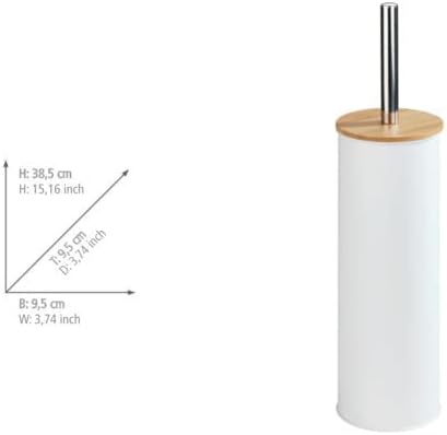Wenko Tortona Toilet Brush Holder White 95 x 385 cm