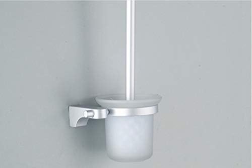 LUDSUY Aluminum Toilet Brush Holder Set