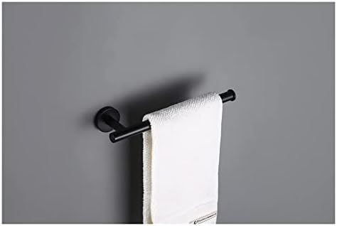ALDEPO 4-Piece Black Stainless Steel Towel Rack