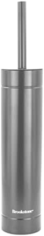 Brookstone Metalic Slim Toilet Brush with Holder