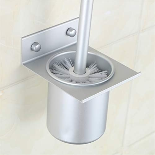LUDSUY Aluminum Toilet Brush Holder with Storage Tray 1