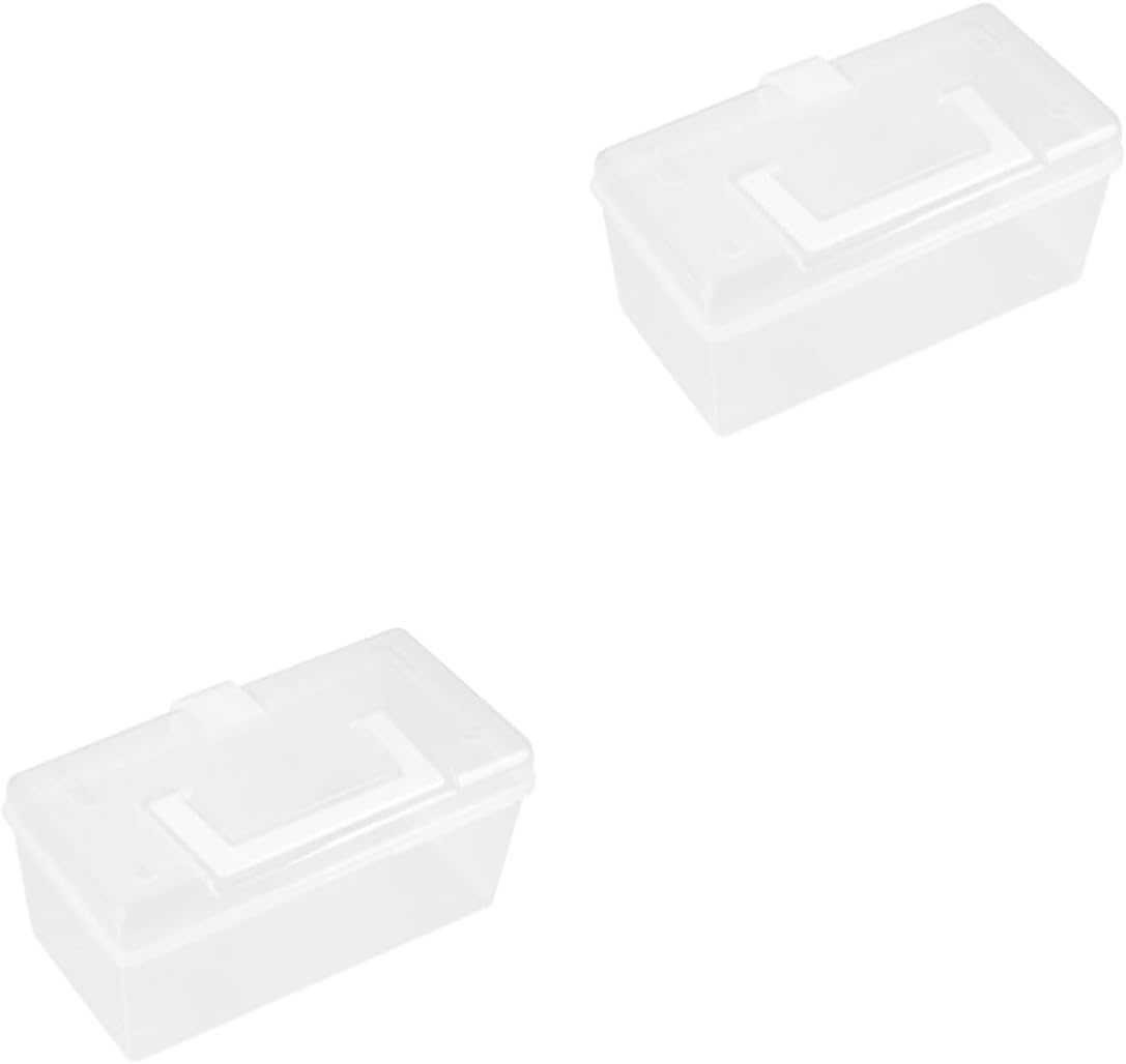 HAPINARY 2pcs Portable Medicine Cabinet Organizer with White Buckle Design