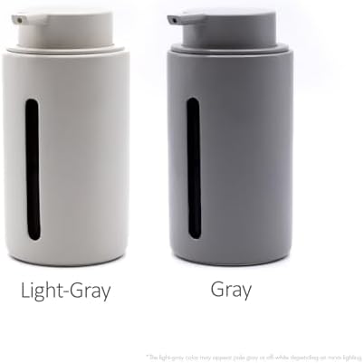 Gray Soap or Lotion Dispenser with Display Window