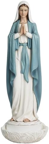 Our Lady of Grace 11 Inch Statue Rosary Holder