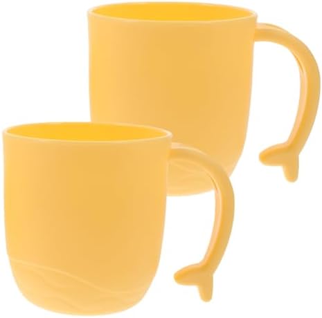 2pcs Dolphin Tail Toothbrush Mugs for Bathroom Storage
