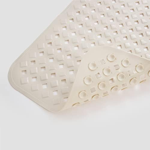 Cladore Extra Large Non-Slip Bath Mat 35L x 16W Inch Beige
