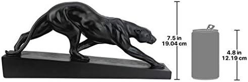 Design Toscano Panther on the Prowl Art Deco Statue 16 Inch Black