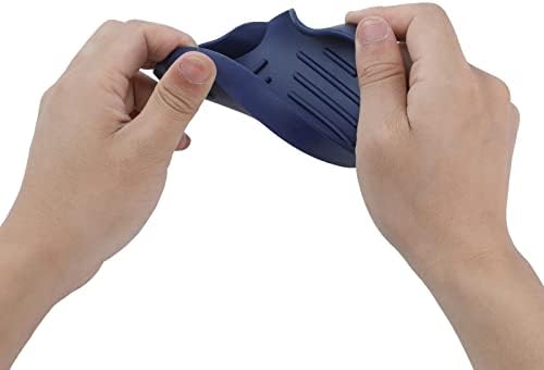 MicoYang Silicone Soap Dish with Drain Spout - Navy Blue 49x32