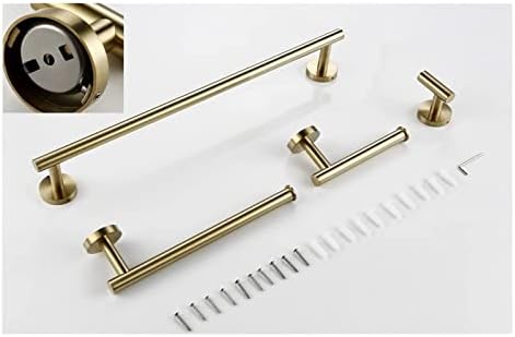 ALDEPO 4-Piece Stainless Steel Towel Bar Rack Bathroom Hardware