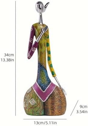 Modern Yoga Art Ornaments Set of 3 Resin Figurines