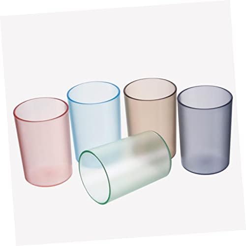 Fondotin Transparent Toothbrush Cups for Adults and Kids