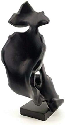 NEWQZ Creative Abstract Man Statue Sculptures Black
