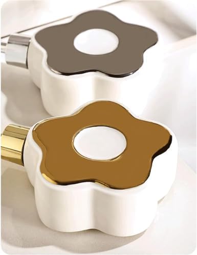 Ceramic Flower Shape Lotion Dispenser 350ml