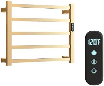 Alltiett 5 Bars Heated Towel Rack Wall Mounted