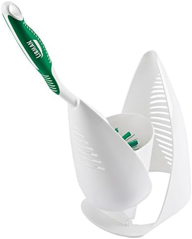 Libman 1022 Premium Angled Toilet Brush with Drying Caddy