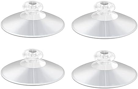 KPPTYTY Shower Caddy Suction Cups 2 Inch Clear 4PCS Universal Fit