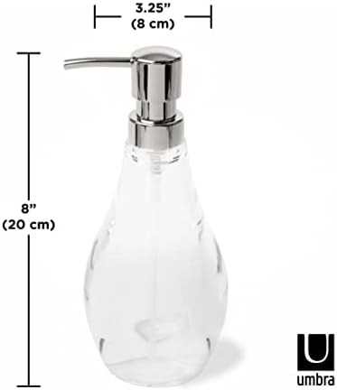 Umbra Droplet Clear Lotion Dispenser
