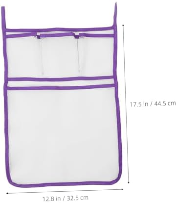 Hoement Bathroom Travel Organizer Hanging Pockets Mesh Storage Bag