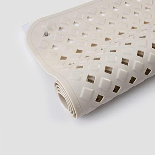 Cladore Extra Large Non-Slip Bath Mat 35L x 16W Inch Beige