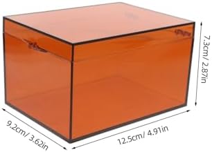 Anneome Medicine Box with Lid Large Acrylic Storage Organizer