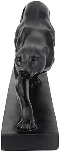 Design Toscano Panther on the Prowl Art Deco Statue 16 Inch Black