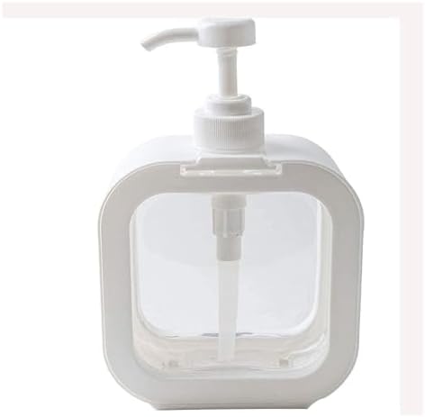 White Large-Capacity Dispensing Soap Dish for Shampoo and Hand Sanitizer