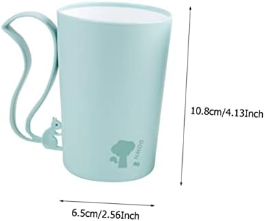 Amosfun 2pcs Squirrel Water Cup with Handle for Home and Travel