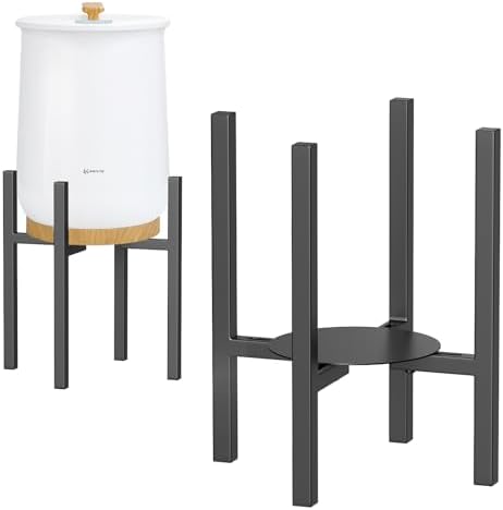 Keenray Adjustable Towel Warmer Stand with Trays Heavy Duty Black