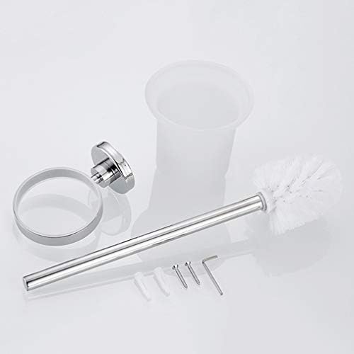 LUDSUY Wall Mounted Glass Toilet Brush Holder 1