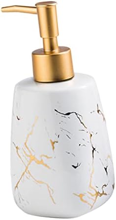 BESTYASH Ceramic Soap Dispenser with Marble Design