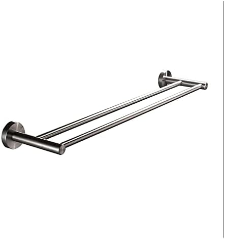 Stainless Steel Towel Rack with Storage Shelf for Bathroom