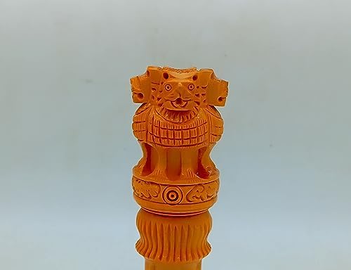 Wooden Ashoka Pillar 8 Inch Desk Table Decoration