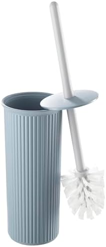 Superio Decorative Toilet Brush Set with Holder Blue