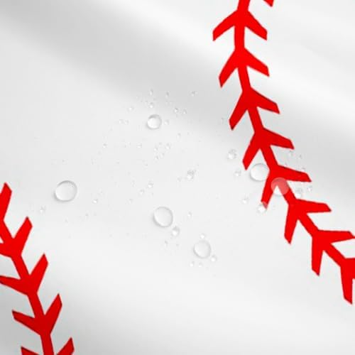 Erosebridal Kids Baseball Shower Curtain 72x72 inch