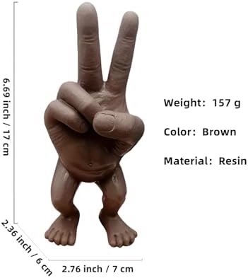 Scissor Hand Figure Statue 3D Resin Home Decor