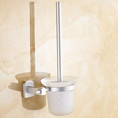 LUDSUY Aluminum Toilet Brush Holder Set