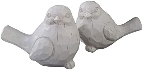 Birch Bliss Chubby White Birds - Set of 2