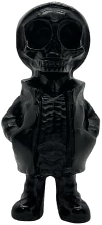 Obsidian Halloween Skull Crystal Figurine 1
