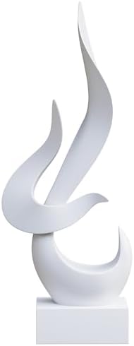 Dosker White Flame Sculptures Home Decor