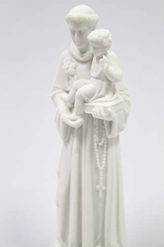 Saint Anthony De Padua 6 White Statue Vittoria Collection