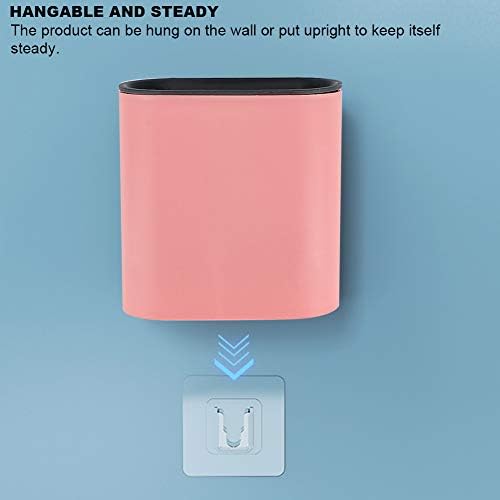 Agatige Toilet Brush with Holder 140x39x17in Pink