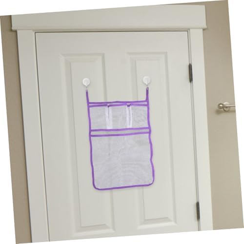 Hoement Bathroom Travel Organizer Hanging Pockets Mesh Storage Bag