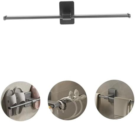 Alipis Space-Saving Wall Mounted Towel Rack No Drilling